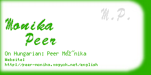 monika peer business card